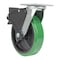 Vestil Polyurethane Swivel With Total Brake Caster 8 In. Diameter x 2 In. Width 1000 lb Green/Black CST-F34-8X2DT-SWTB1 - alternate 5